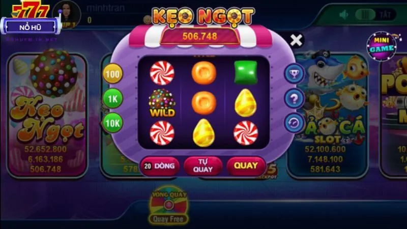 Candy Fruit nổ hũ dễ chơi, vòng bonus và jackpot lớn